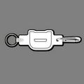Key Clip W/ Key Ring & Capital Letter D Key Tag